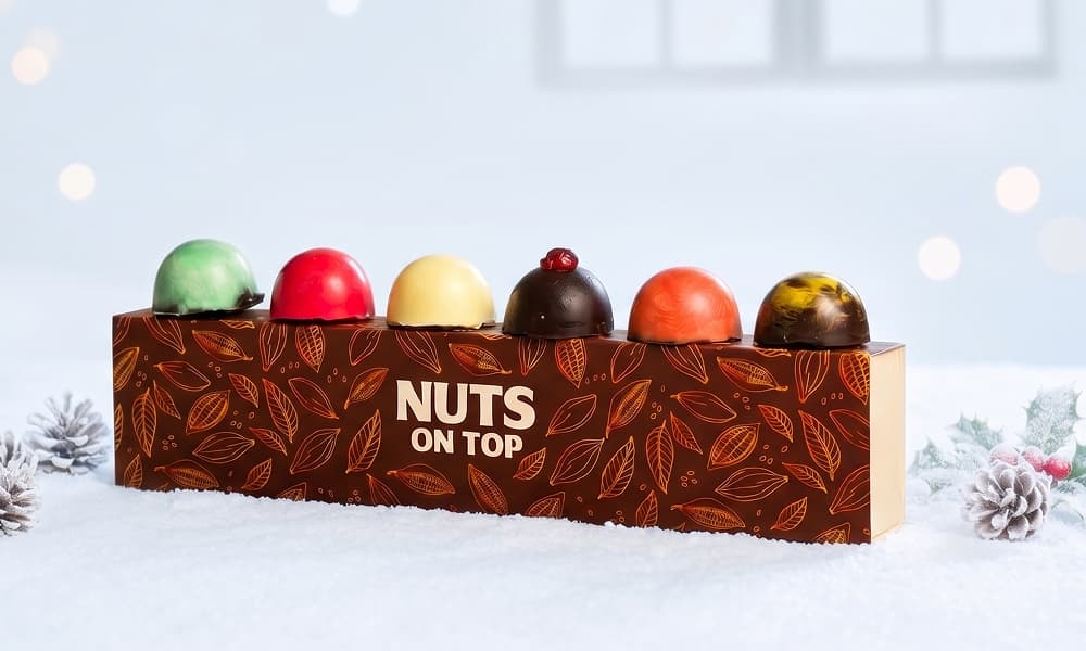 Seasonal chocolate ingredients laid out